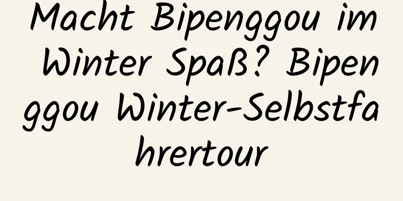 Macht Bipenggou im Winter Spaß? Bipenggou Winter-Selbstfahrertour