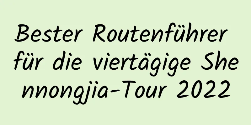 Bester Routenführer für die viertägige Shennongjia-Tour 2022