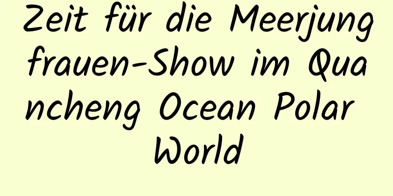 Zeit für die Meerjungfrauen-Show im Quancheng Ocean Polar World