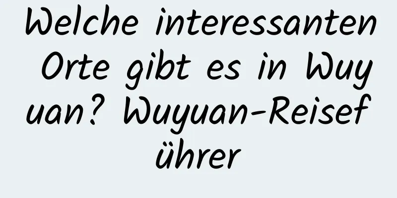 Welche interessanten Orte gibt es in Wuyuan? Wuyuan-Reiseführer