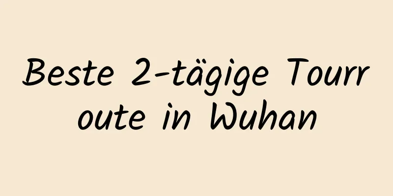 Beste 2-tägige Tourroute in Wuhan
