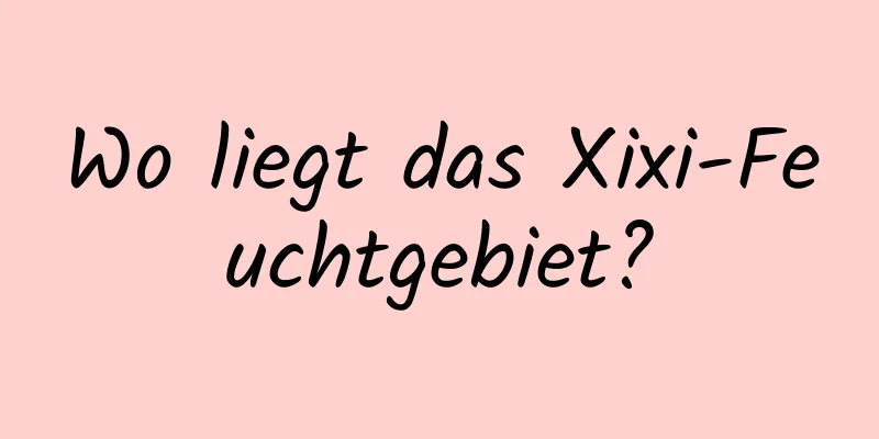 Wo liegt das Xixi-Feuchtgebiet?